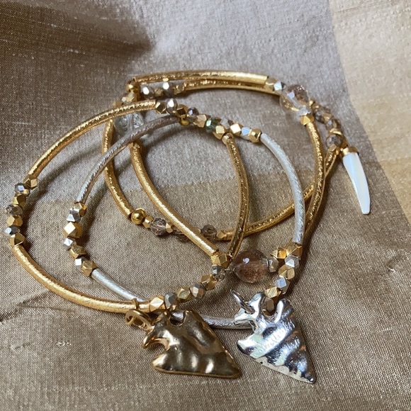 B.b. Lila stackable bracelets - Picture 3 of 10